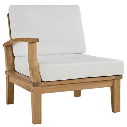 Patio Elegance Outdoor Lounge Set - Marina 9-Piece Teak Collection by Modway