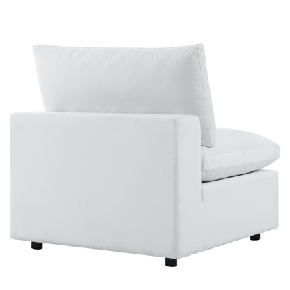 Commix Outdoor Sectional Sofa 5 Piece Sunbrella® White Collection at Patio Elegance
