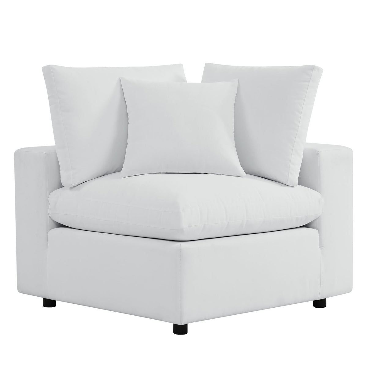 Commix Outdoor Sectional Sofa 5 Piece Sunbrella® White Collection at Patio Elegance