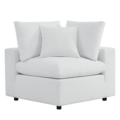 Commix Outdoor Sectional Sofa 5 Piece Sunbrella® White Collection at Patio Elegance