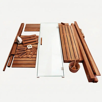 Custom Indoor Sauna Room - 6' x 9' x 8' - Finnish Sauna Builders