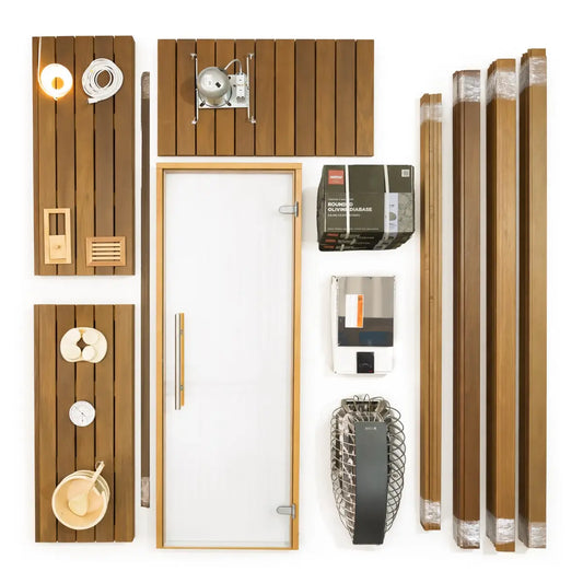Carbon Smart Saunas - 7' x 8' x 8' - by Finnish Sauna Builders